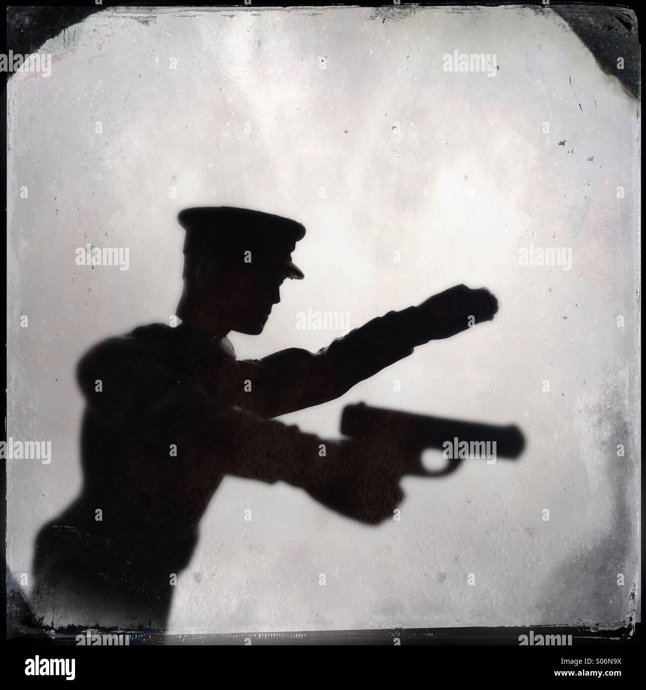 Silhouette d'un jouet - Image de stock capturée avec un smartphone