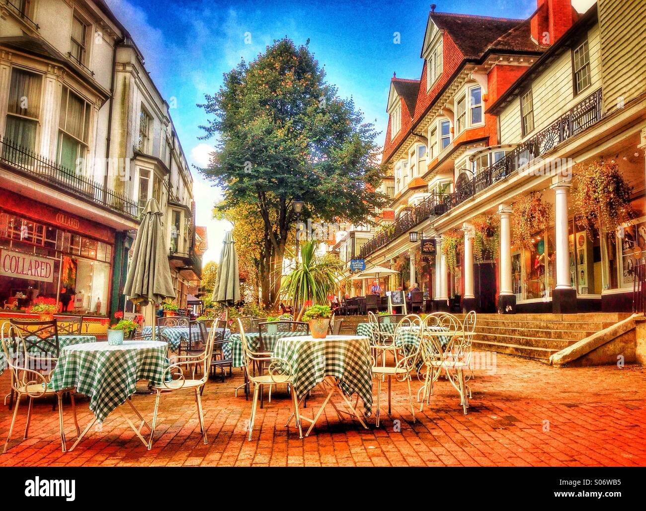 Les Pantiles , Tunbridge Wells. Banque D'Images