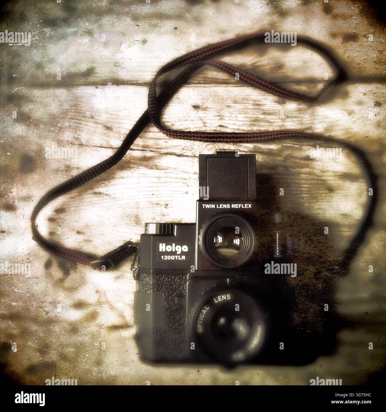 Un Holga appareil-photo de film de format moyen Banque D'Images
