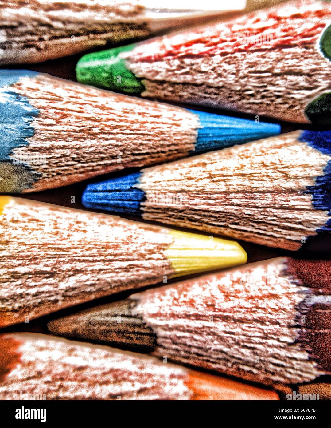 Crayons de couleur - Image de stock capturée avec un smartphone