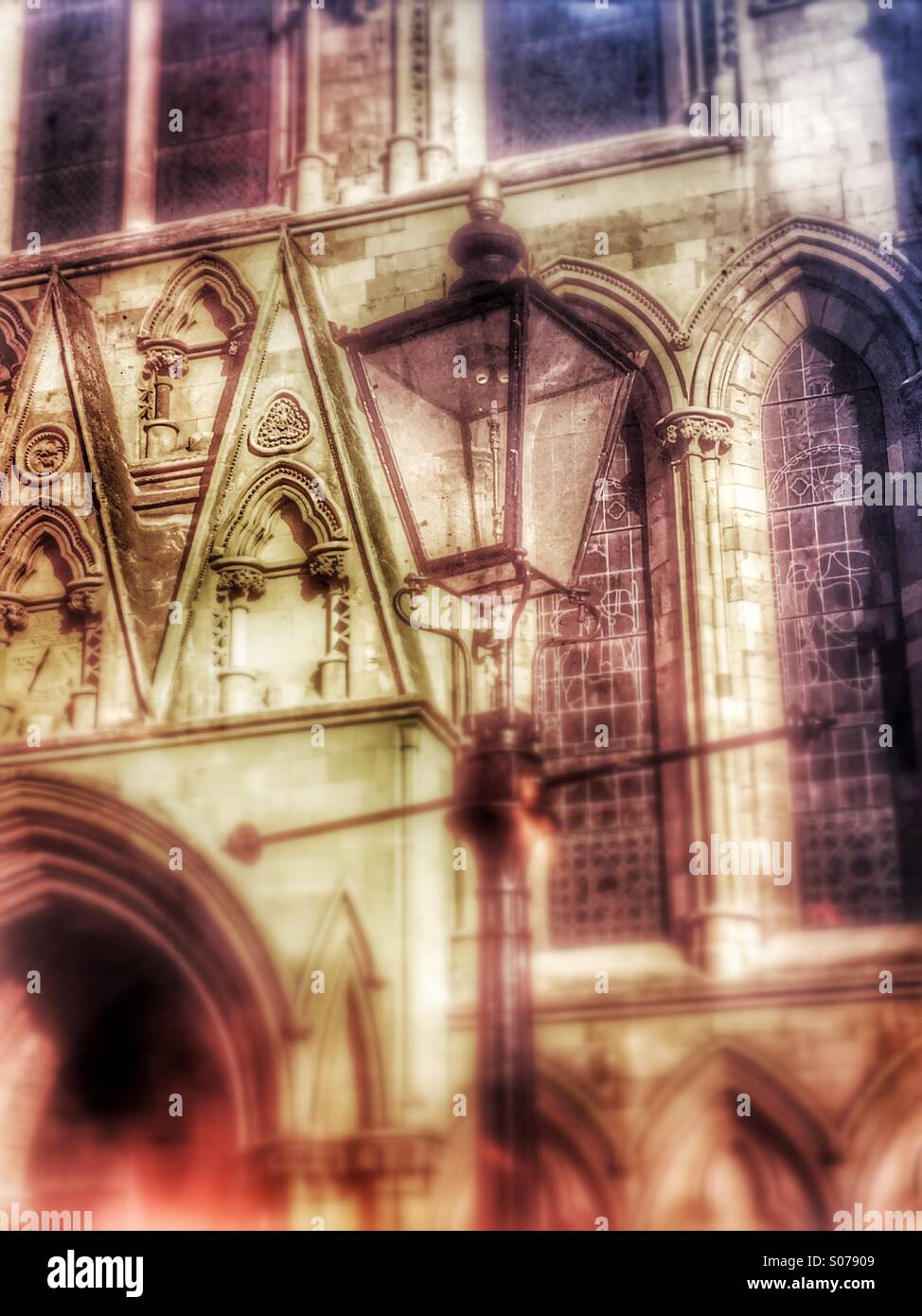 Lampe rue gaz York North Yorkshire England UK Banque D'Images