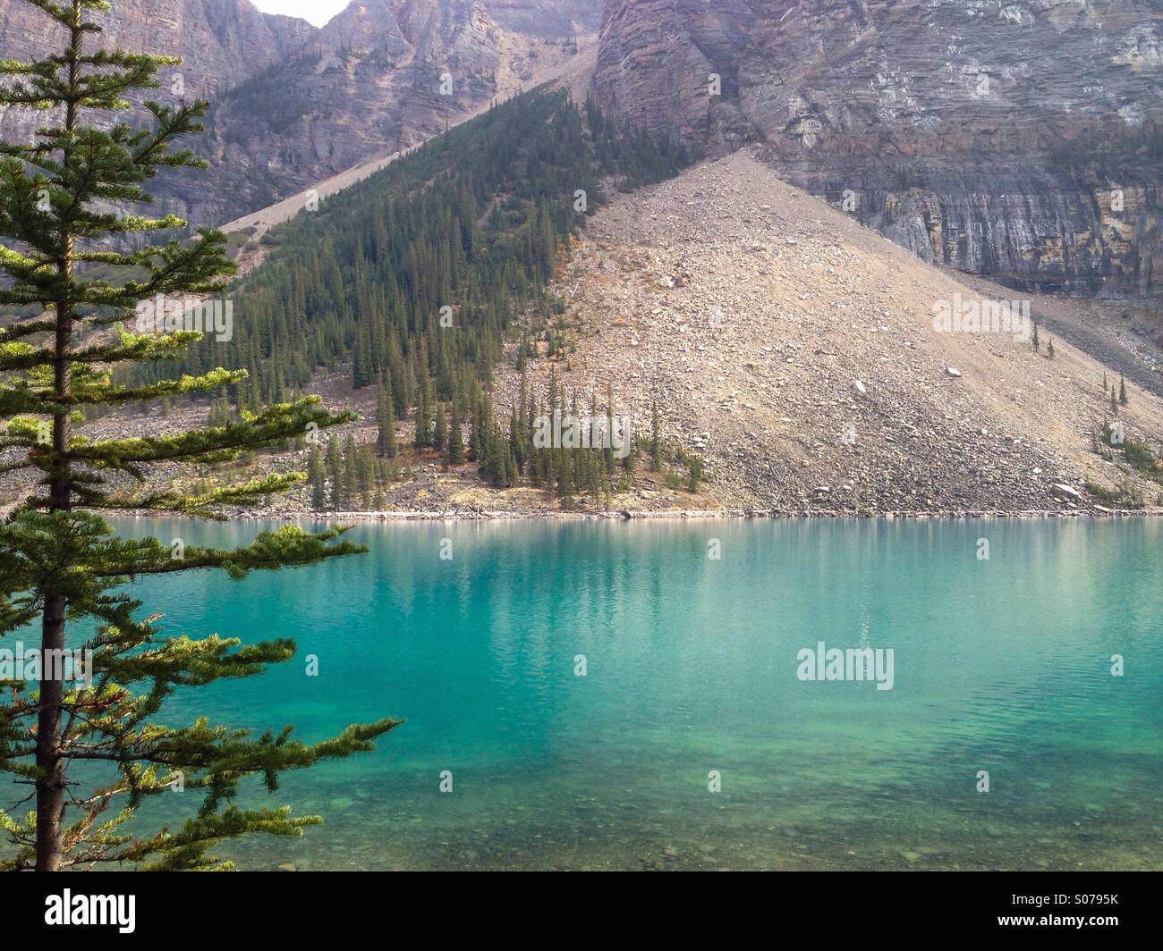 Le lac Moraine Banque D'Images