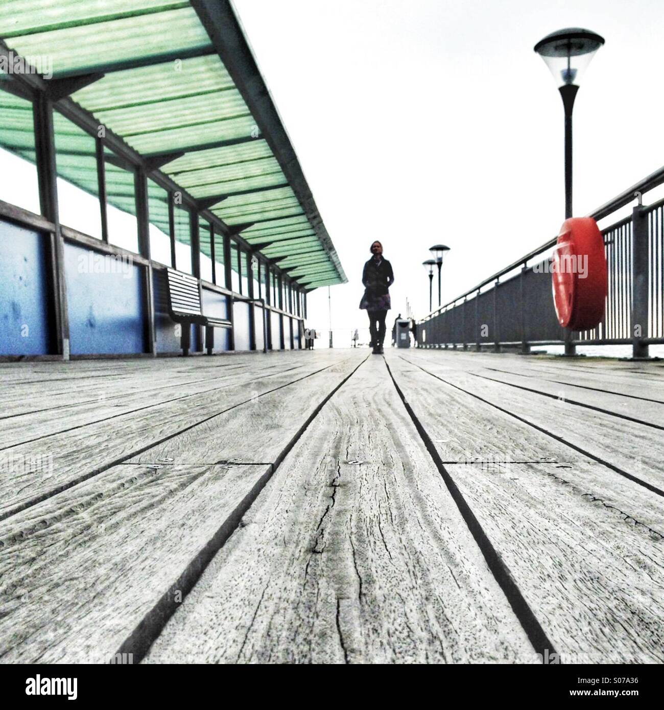 Jetée de Boscombe - Image de stock capturée avec un smartphone