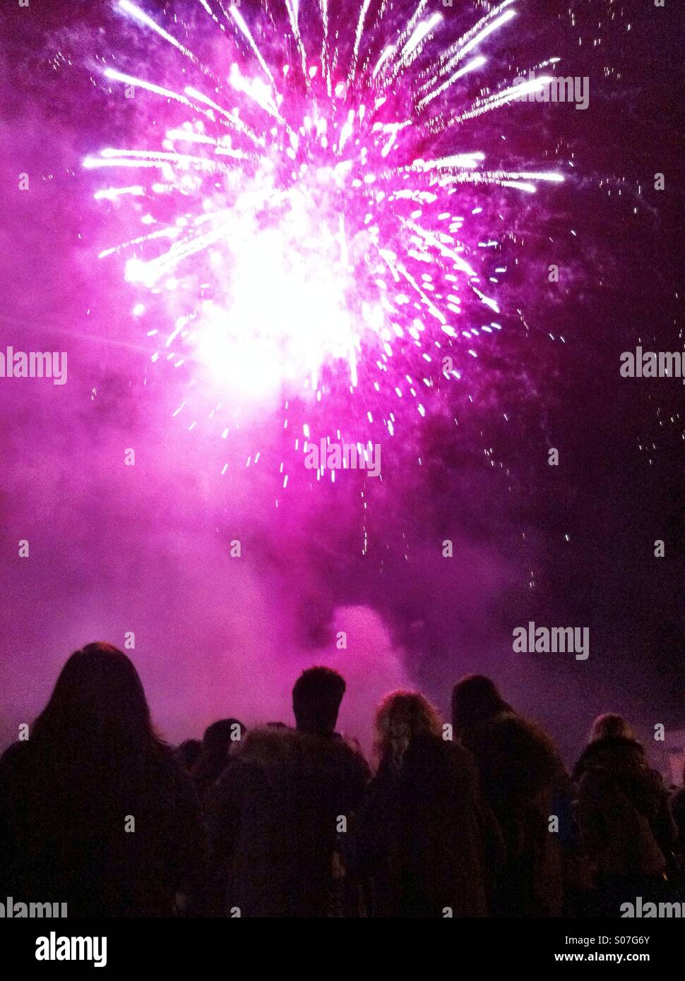 D'artifice à Bath - Image de stock capturée avec un smartphone