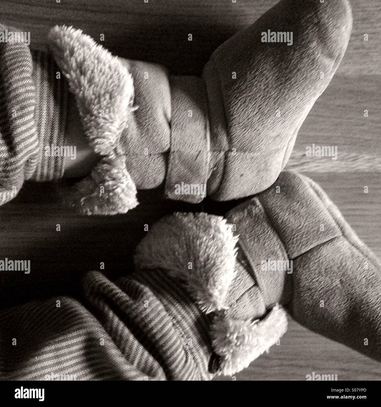 Pieds de bébé, Barcelone, Espagne Banque D'Images