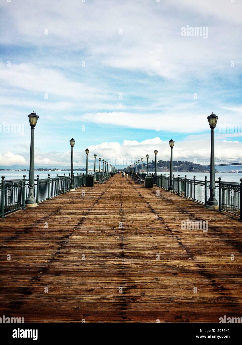 Pier 7 San Francisco, Californie, USA - Image de stock capturée avec un smartphone