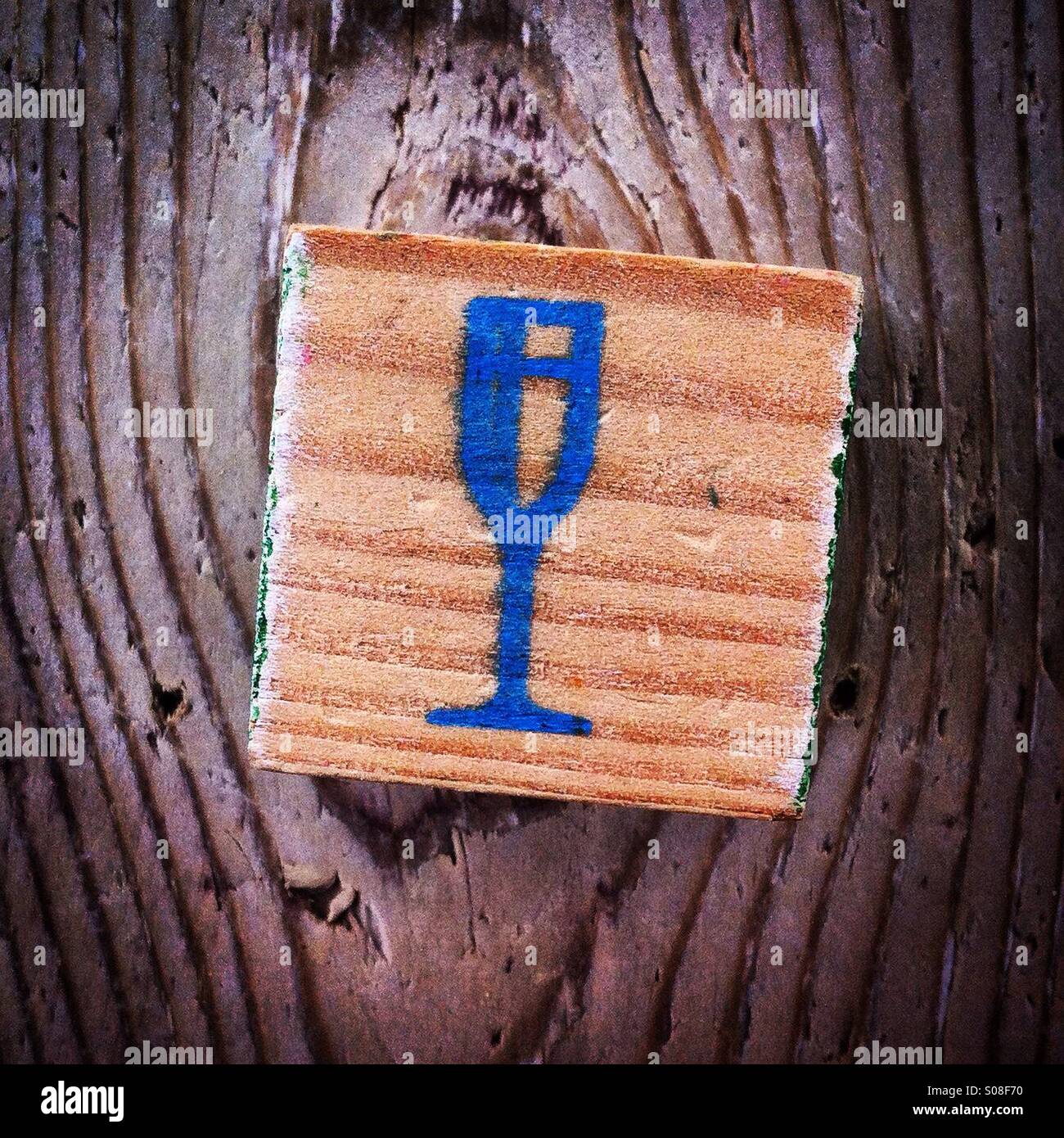 Verre de champagne - Image de stock capturée avec un smartphone