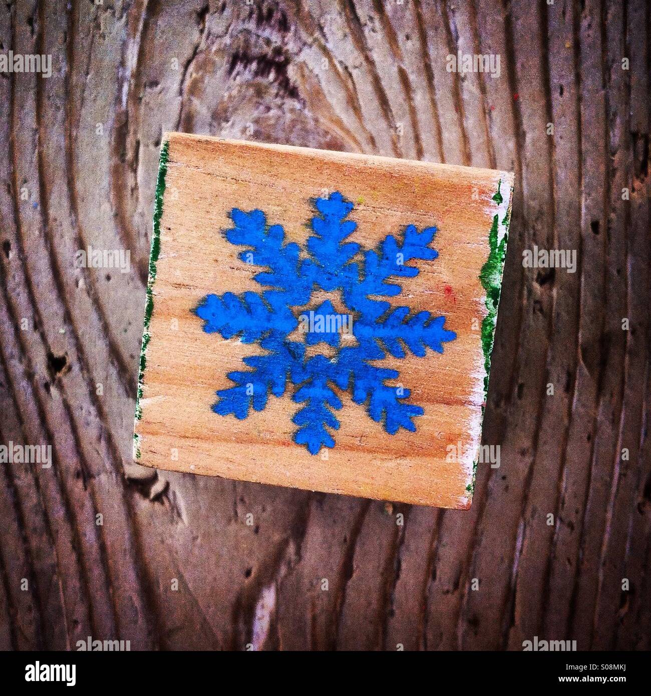 Flocon de neige - Image de stock capturée avec un smartphone