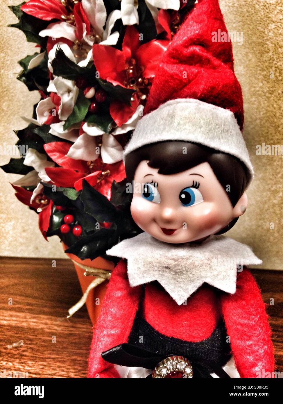 Mme Elf attente et d'ennui. Banque D'Images