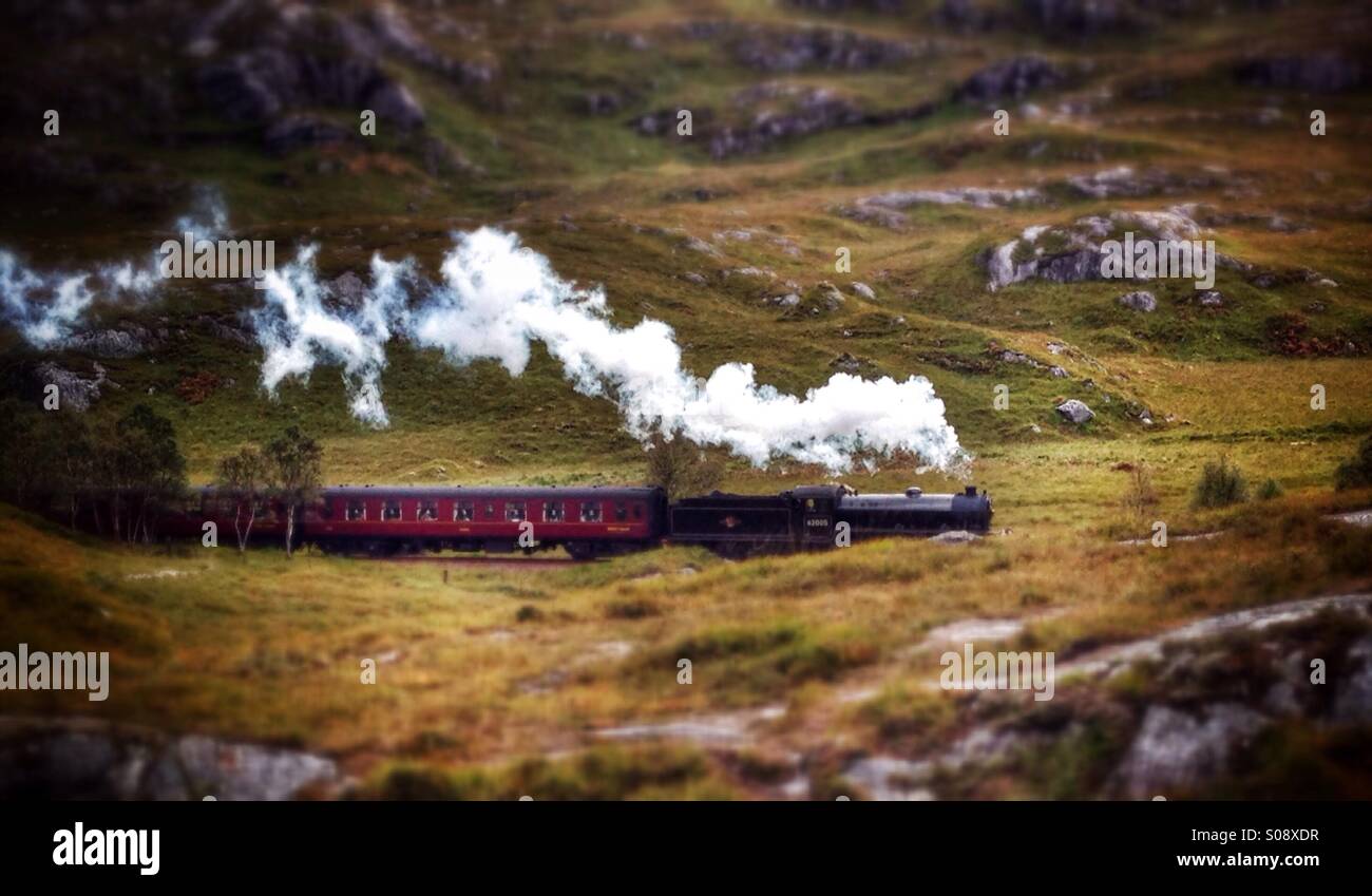 Train, Harry Potter, l'Écosse. Lochaber Banque D'Images