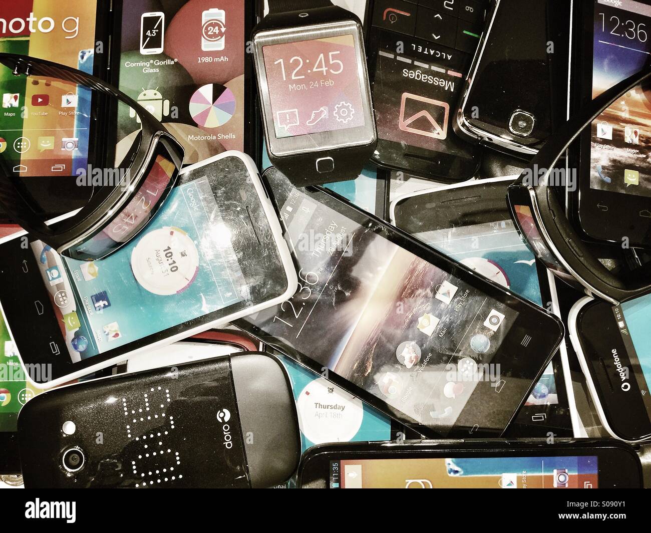 Téléphones intelligents Banque D'Images