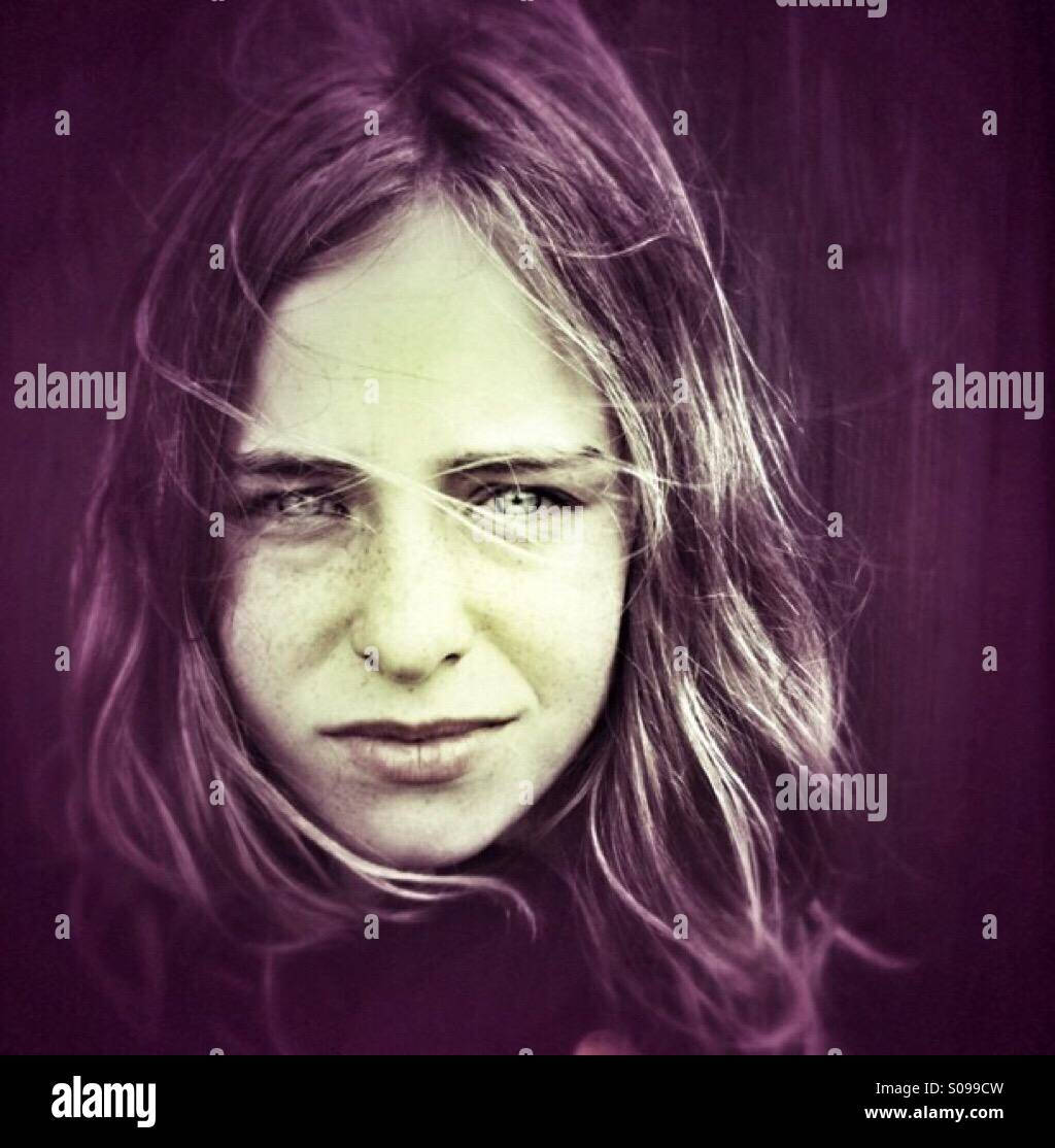 Une jeune fille Banque D'Images