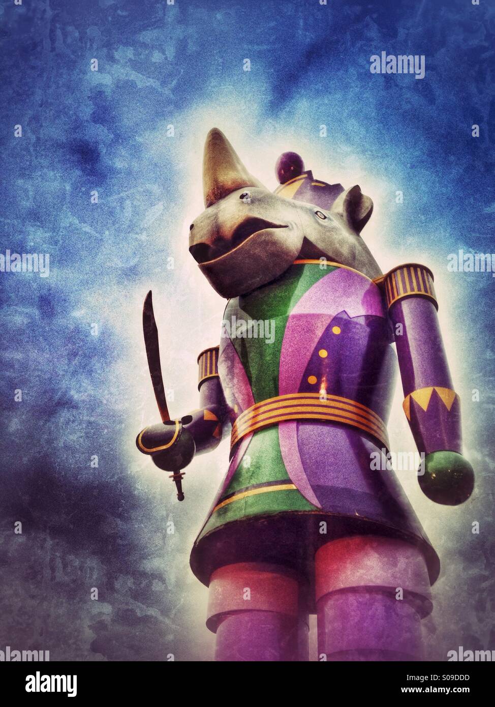 Le Casse-Noisette de rhino trouvée à la Fête des Lumières. - Image de stock capturée avec un smartphone