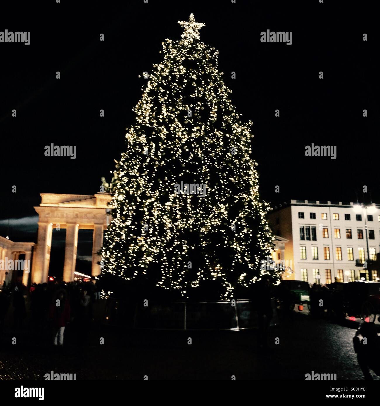 Arbre de Noël de Berlin - Image de stock capturée avec un smartphone