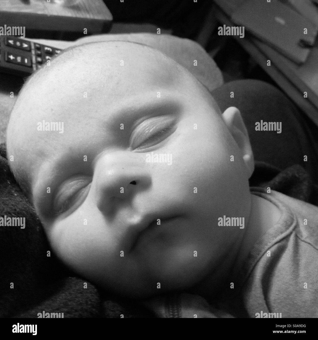 Sleeping baby boy Banque D'Images
