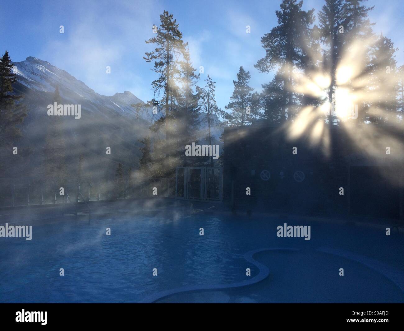 Upper Hot Springs, Banff Banque D'Images