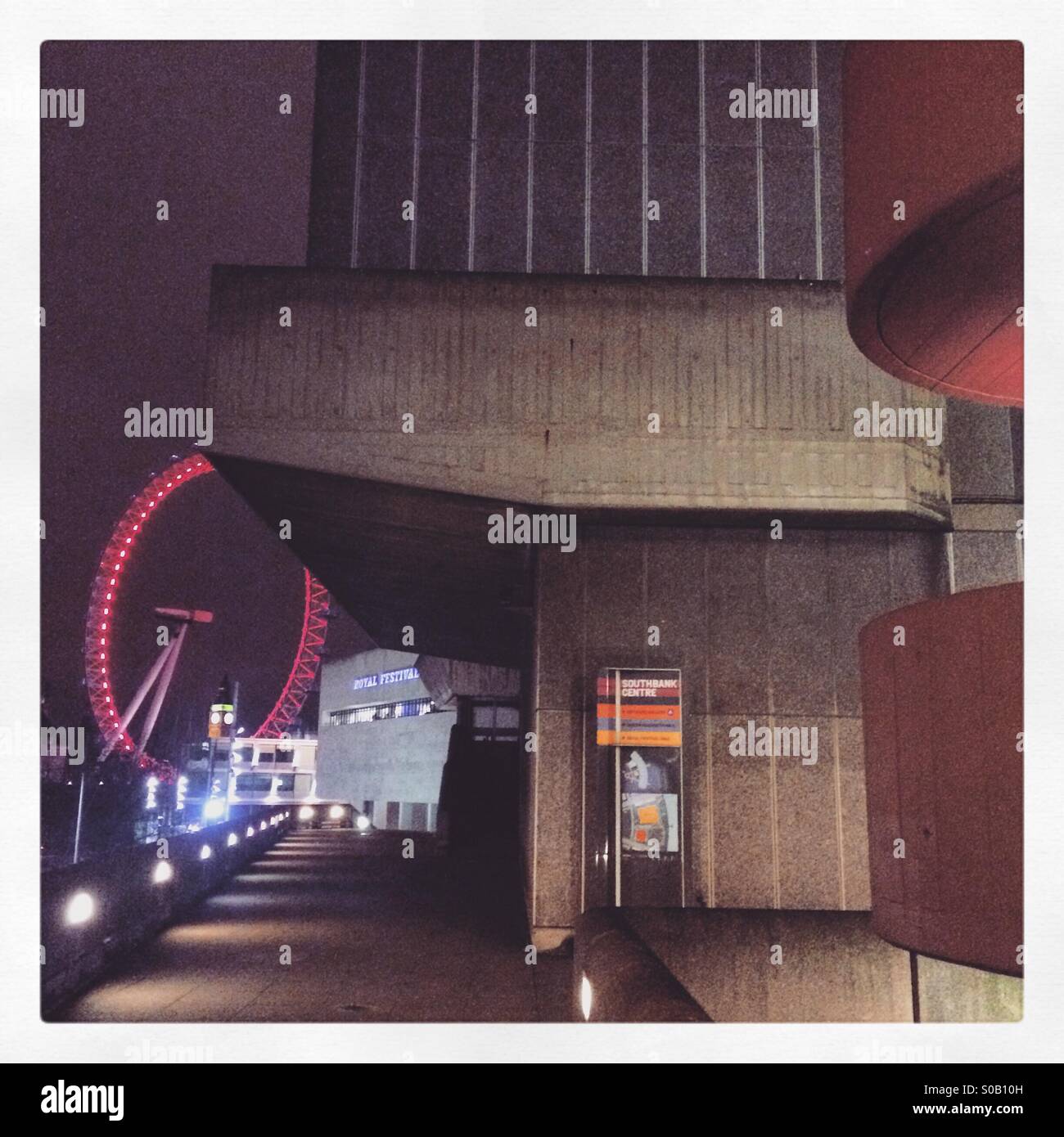 Le Southbank, Londres - Image de stock capturée avec un smartphone