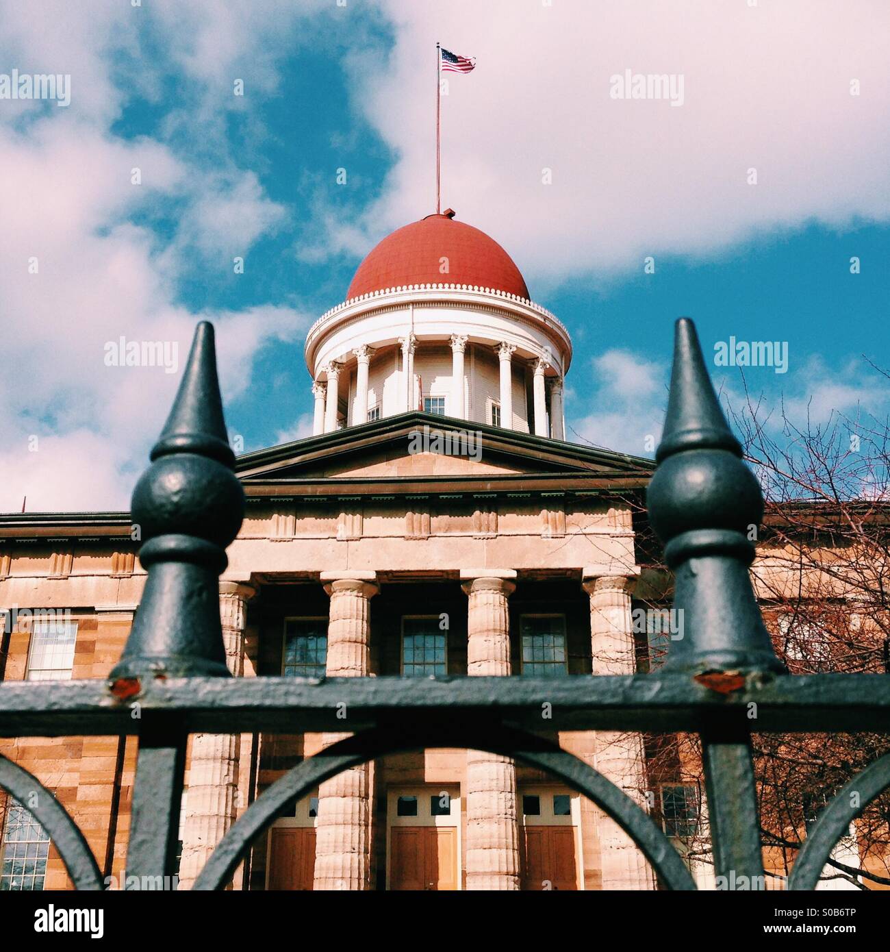 Old State Capitol de Springfield, Illinois Banque D'Images