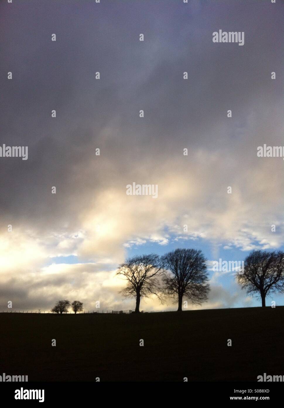 Ciel en colère - Image de stock capturée avec un smartphone
