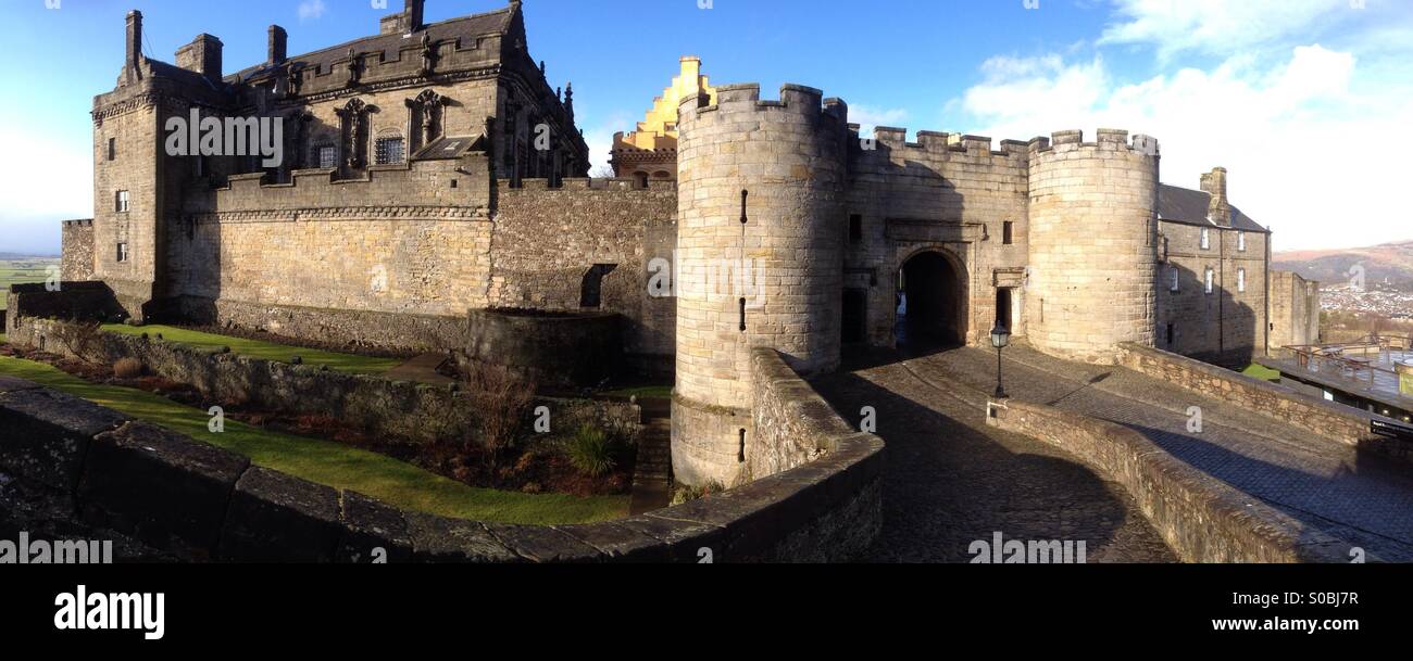 Entrée du château de Stirling et palace, Stirling, Ecosse Banque D'Images