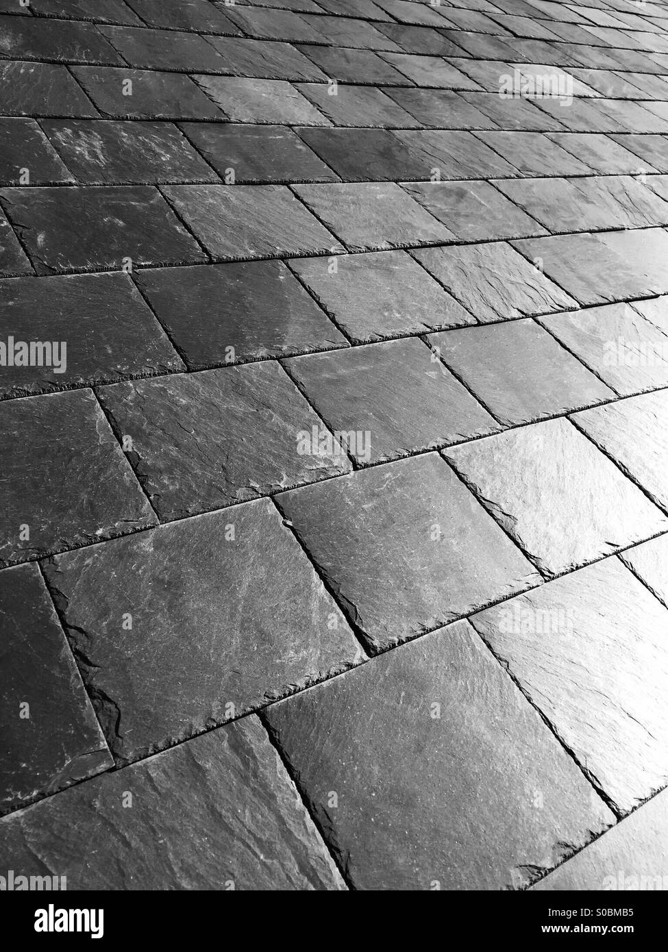 Toit en ardoise Banque D'Images