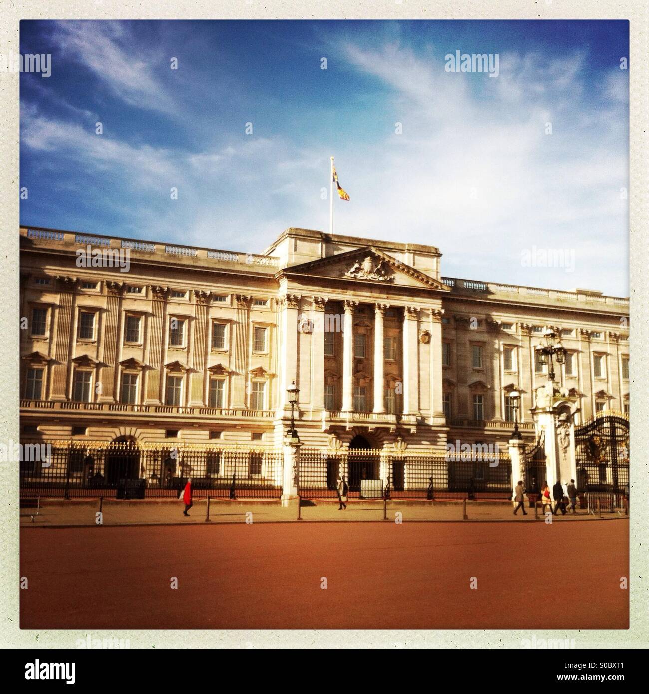 Le palais de Buckingham, Londres, Angleterre, Royaume-Uni. - Image de stock capturée avec un smartphone