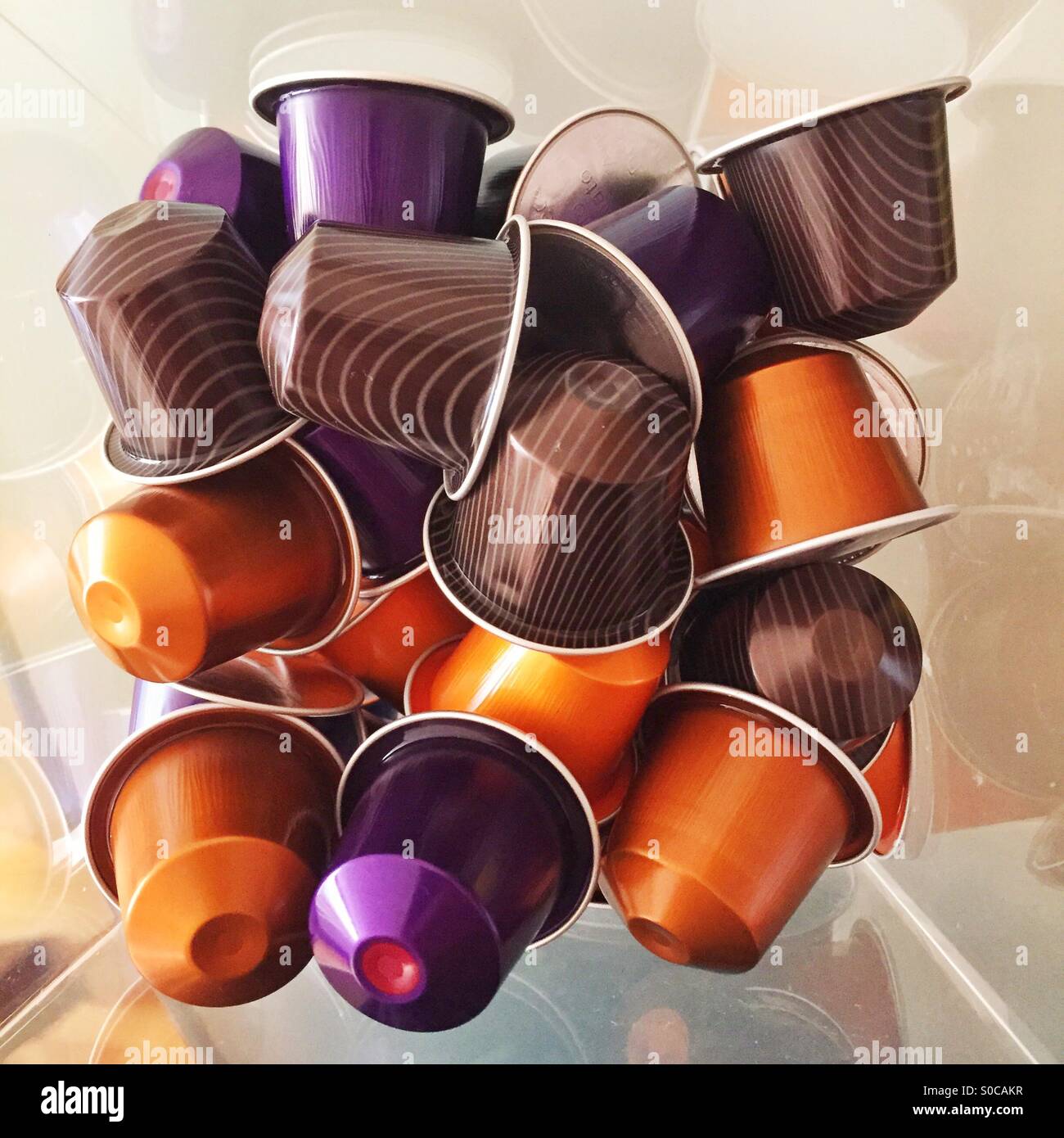 Dosettes Nespresso Banque D'Images