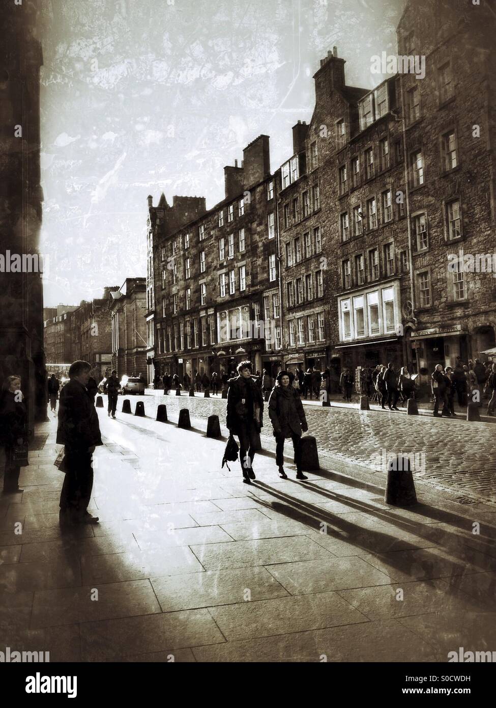 The Royal Mile, Édimbourg - Image de stock capturée avec un smartphone