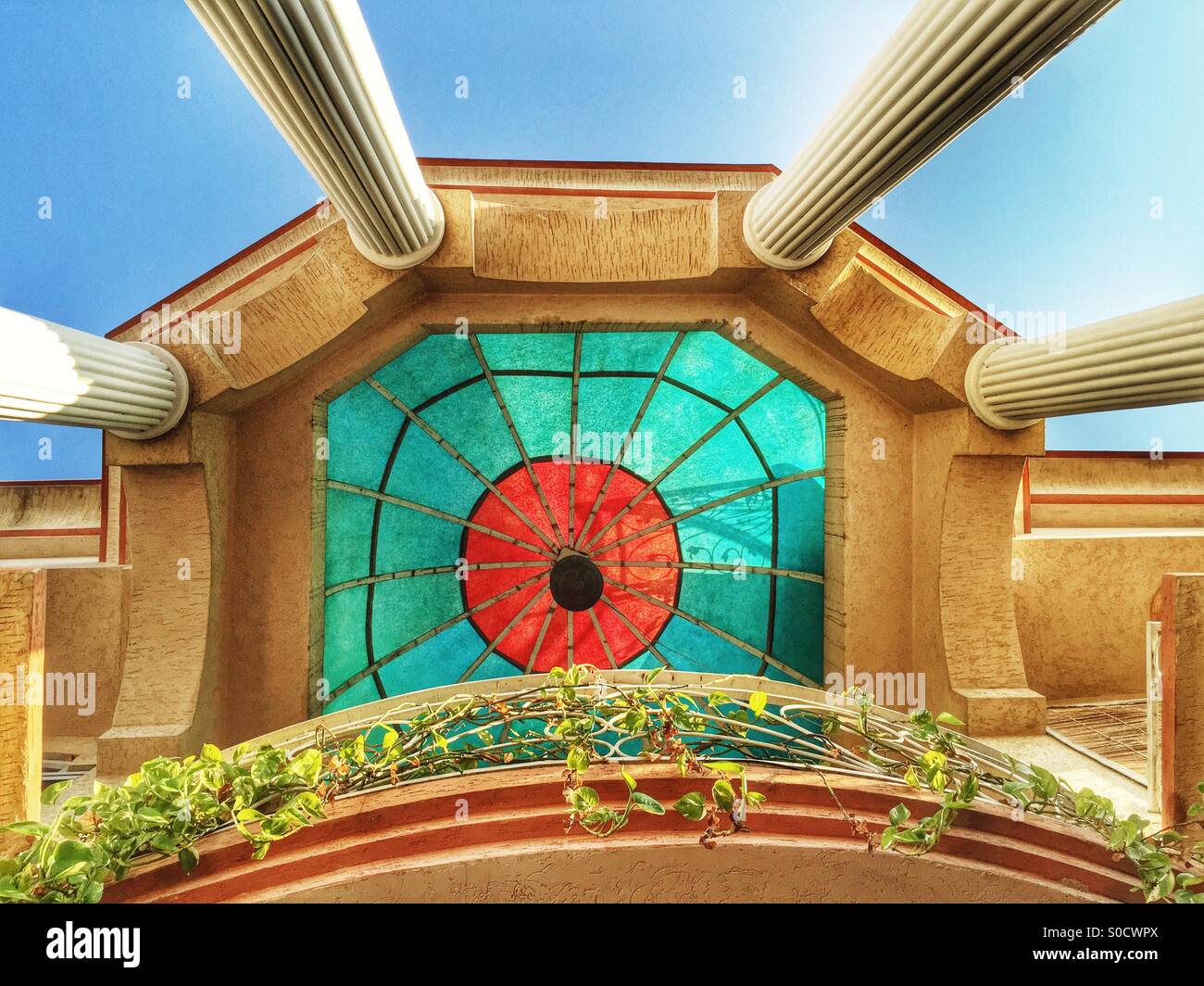 Résumé d'architecture Kharian Punjab Pakistan - Image de stock capturée avec un smartphone