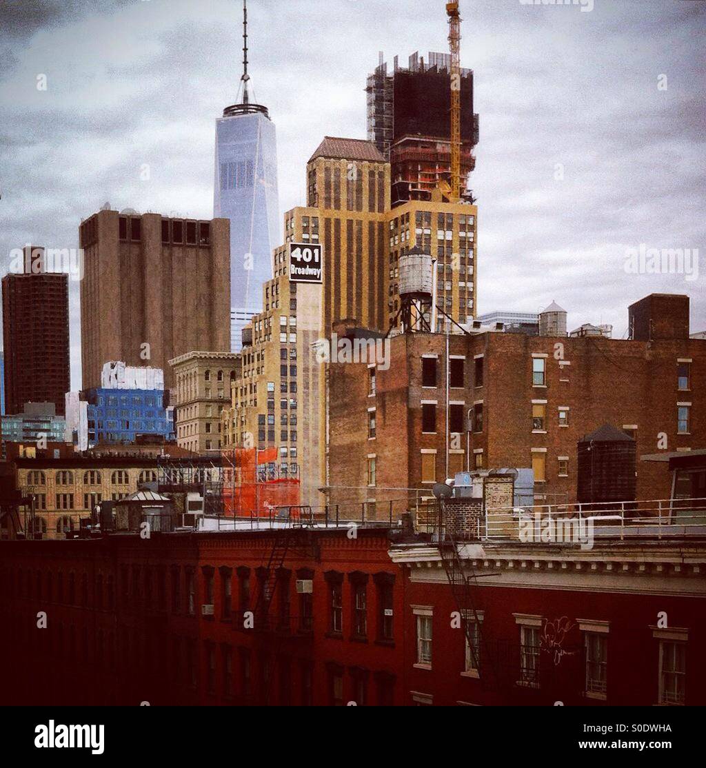 Un monde nouveau, centre-ville de new york - Image de stock capturée avec un smartphone