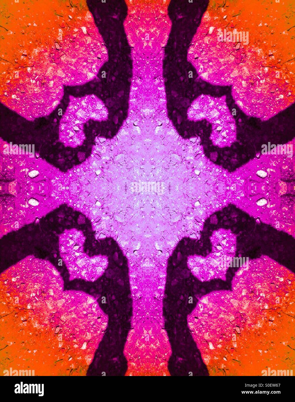 L'ombre faite par les mains du coeur - Image de stock capturée avec un smartphone