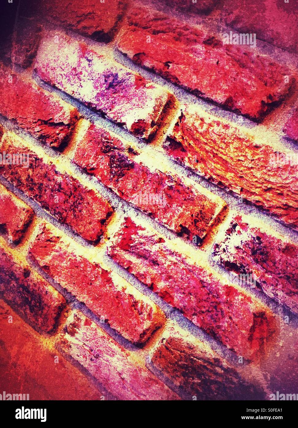 Mur de briques - Image de stock capturée avec un smartphone