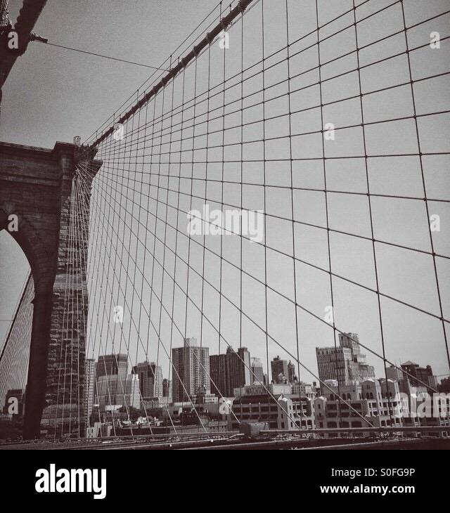 Pont de Brooklyn Banque D'Images