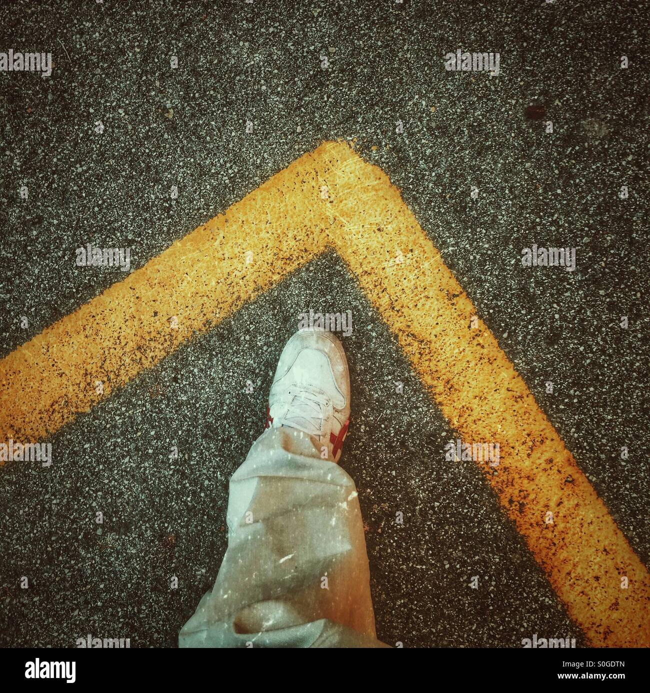 Fin de zone - Image de stock capturée avec un smartphone