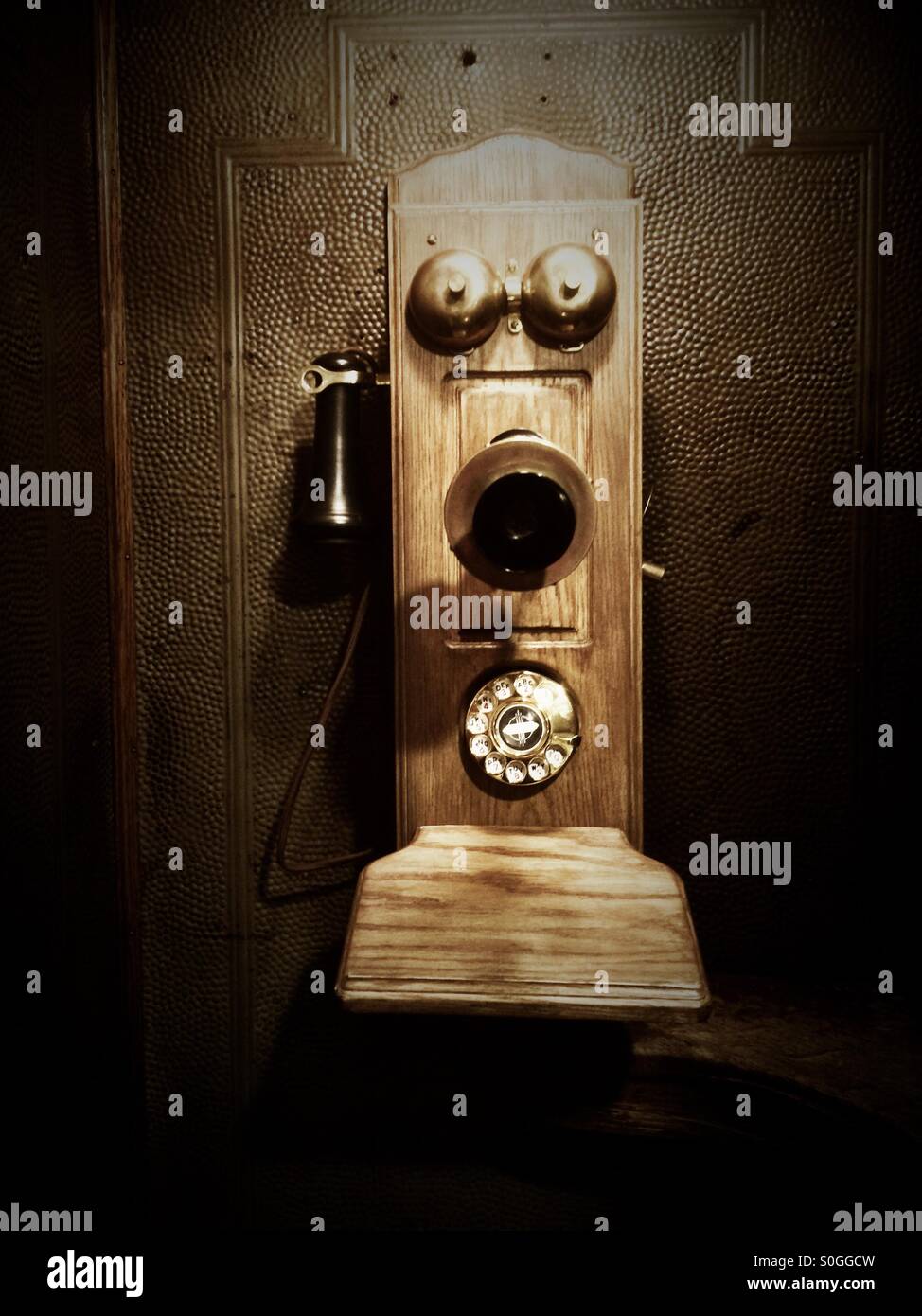 Téléphone à l'ancienne Banque D'Images