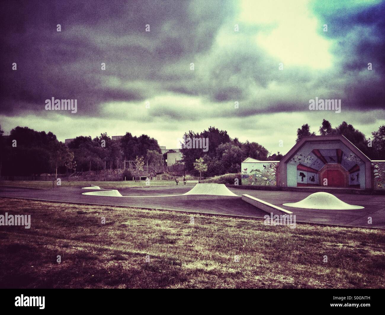 Planchodrome désertes en seigneurie Recreation Ground Tottenham UK Banque D'Images