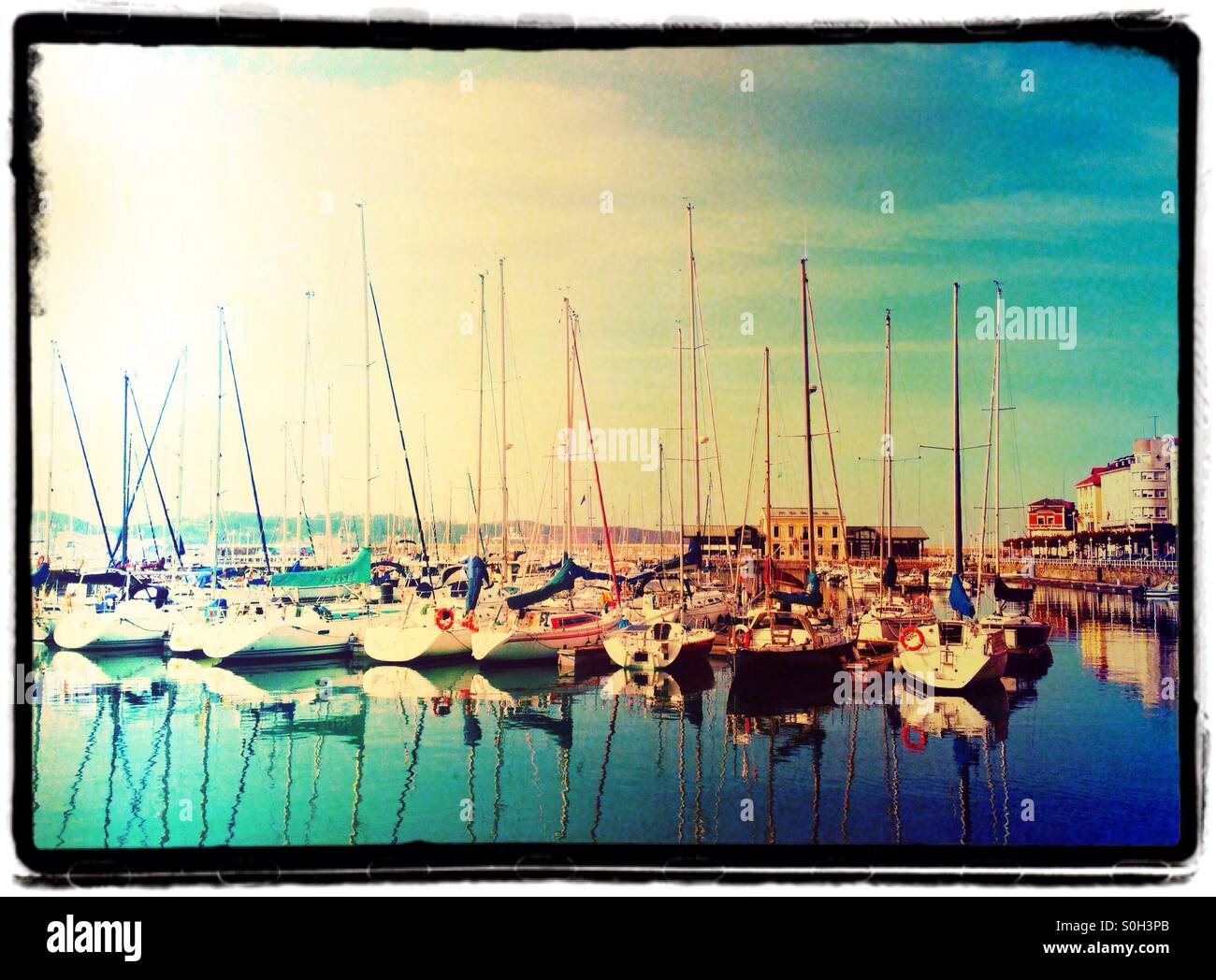 Port de Gijon, Asturias - Espagne Banque D'Images