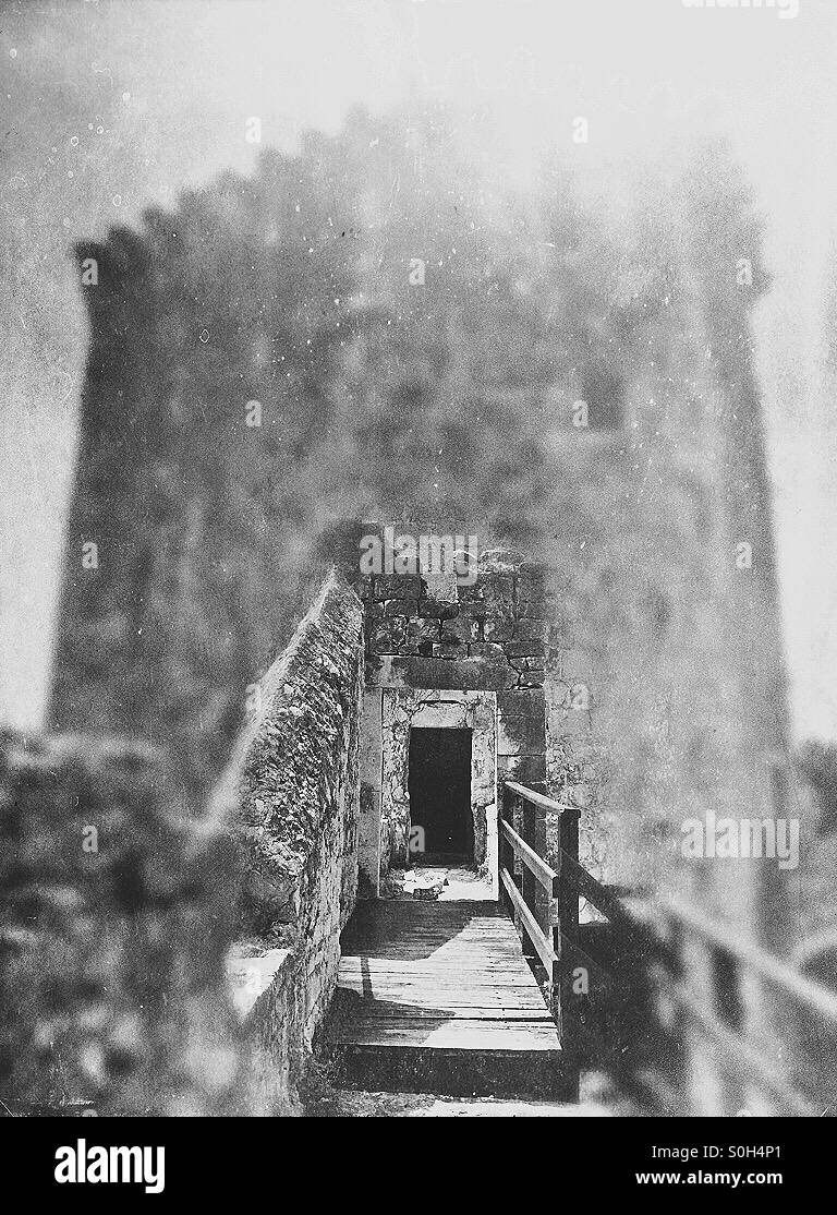 Entrée du donjon. Château de Trogir, Croatie - Image de stock capturée avec un smartphone