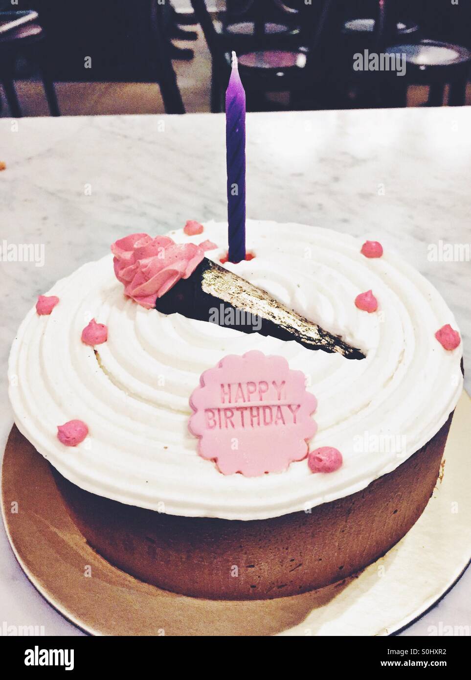 Gâteau d’anniversaire Banque D'Images