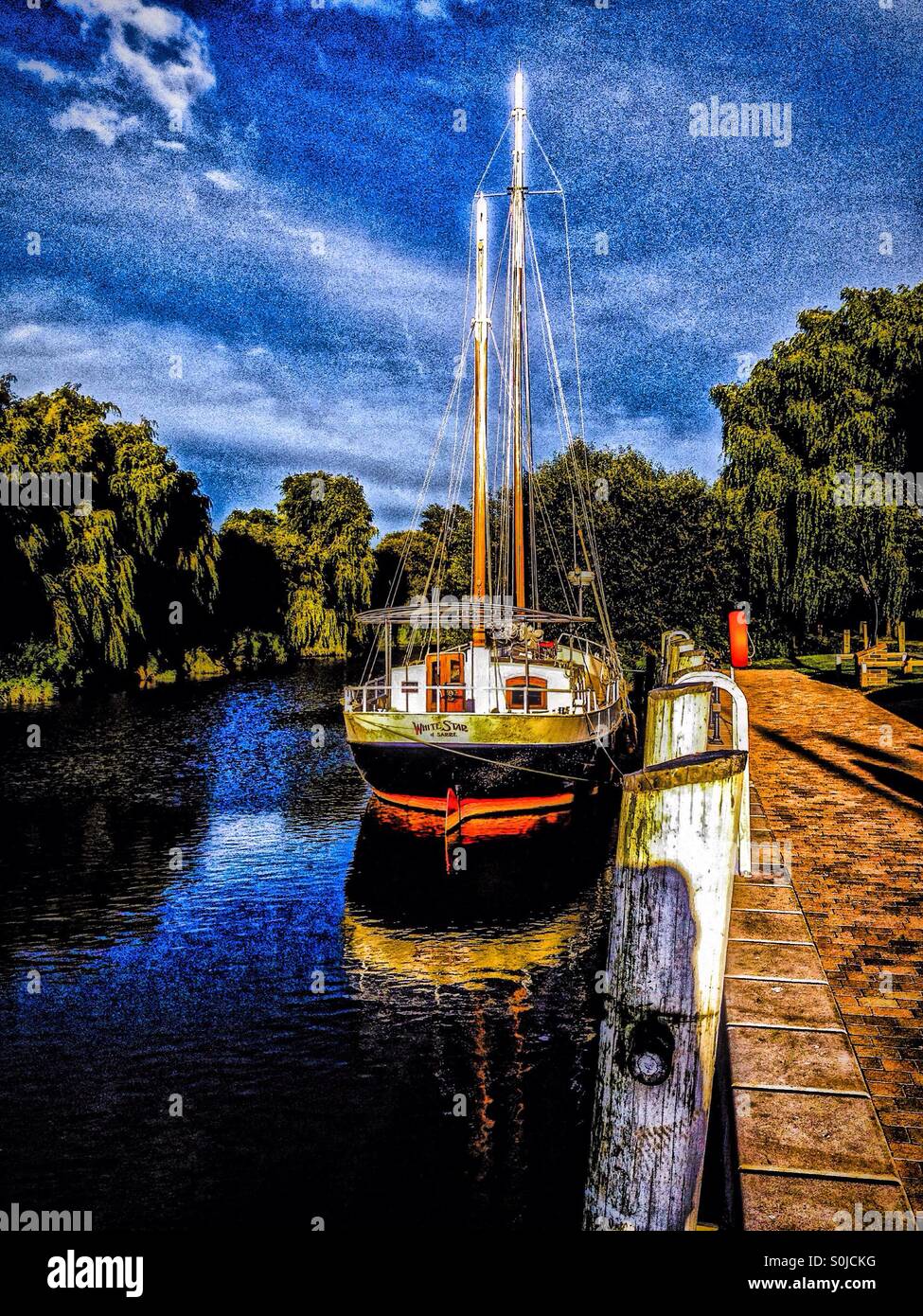 Le quai, Sandwich Banque D'Images