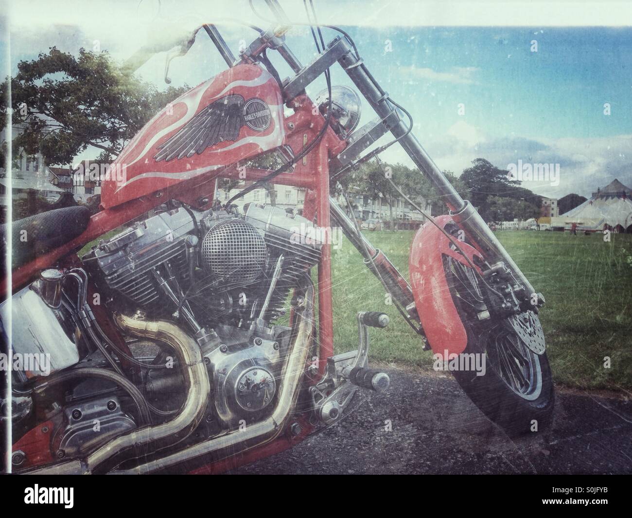 Harley davidson motor cycle Banque de photographies et d’images à haute ...