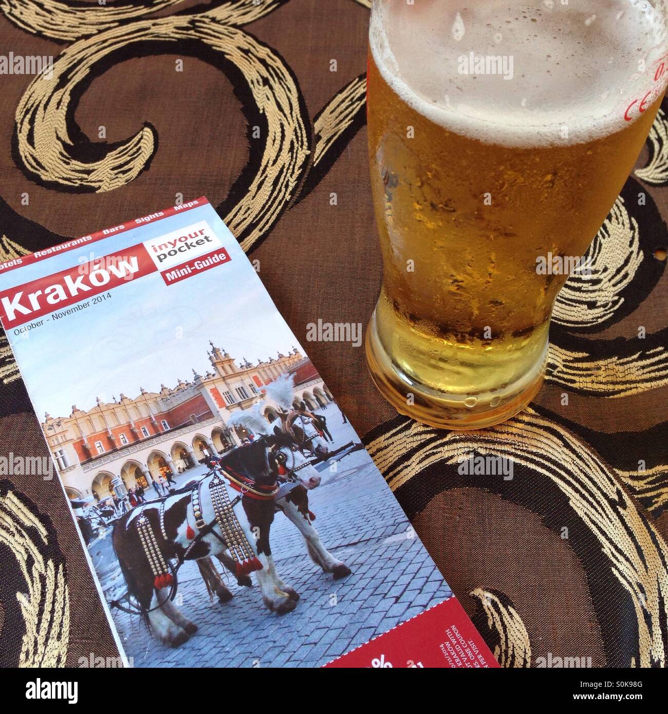 Que faire à Cracovie - Image de stock capturée avec un smartphone