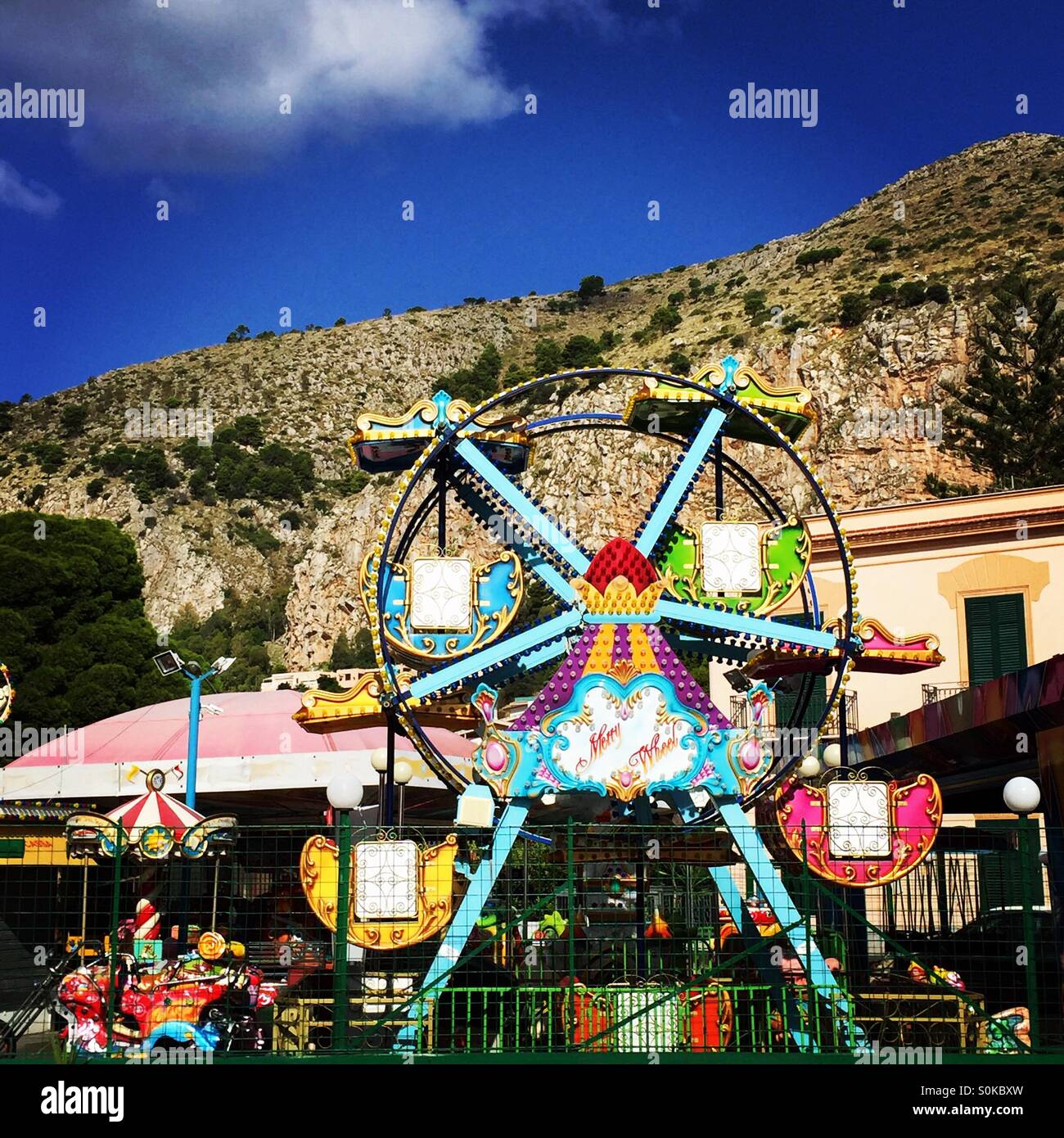 Merry go round en Sicile Banque D'Images