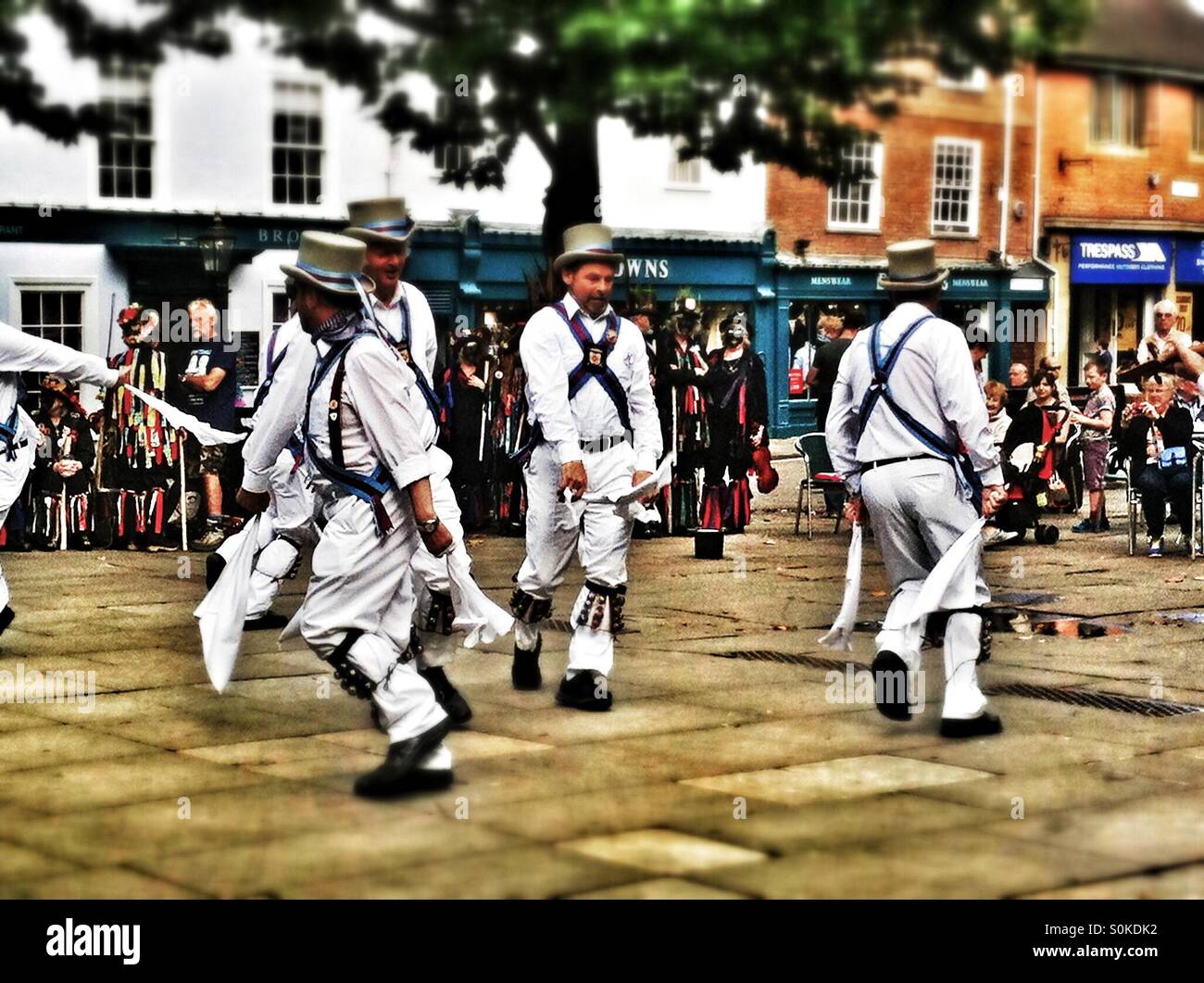 Morris Dancers England UK - Image de stock capturée avec un smartphone