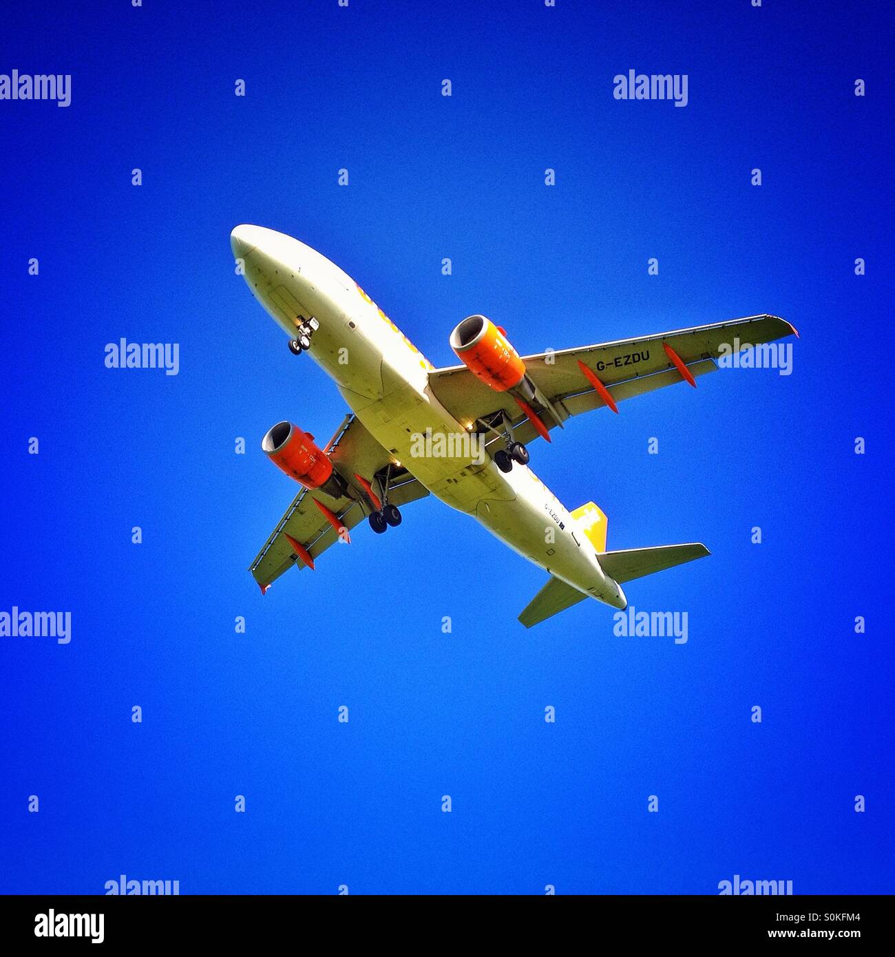 Avion de ligne Airbus Banque D'Images