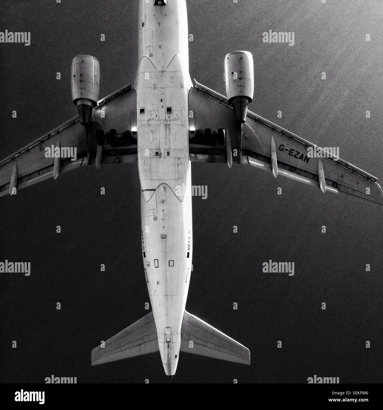 Avion de ligne Airbus Banque D'Images
