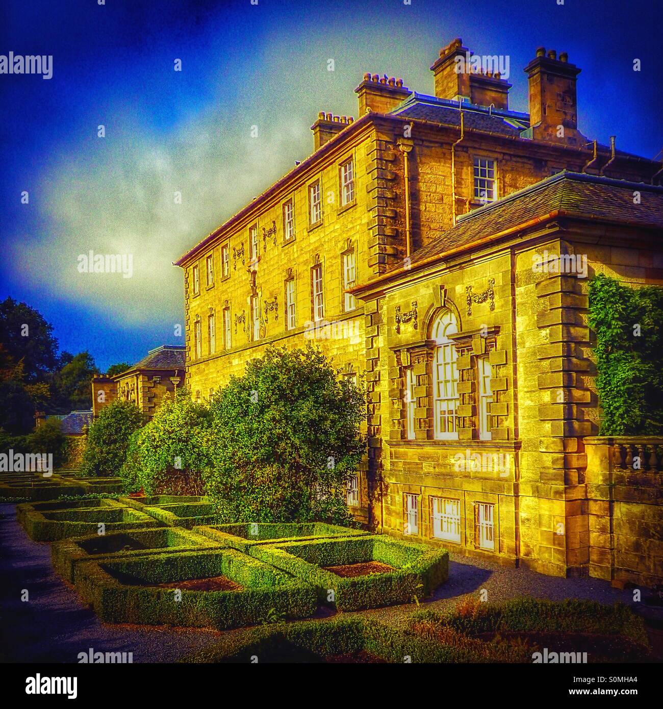 Pollok House, Glasgow, Écosse, Royaume-Uni - Image de stock capturée avec un smartphone