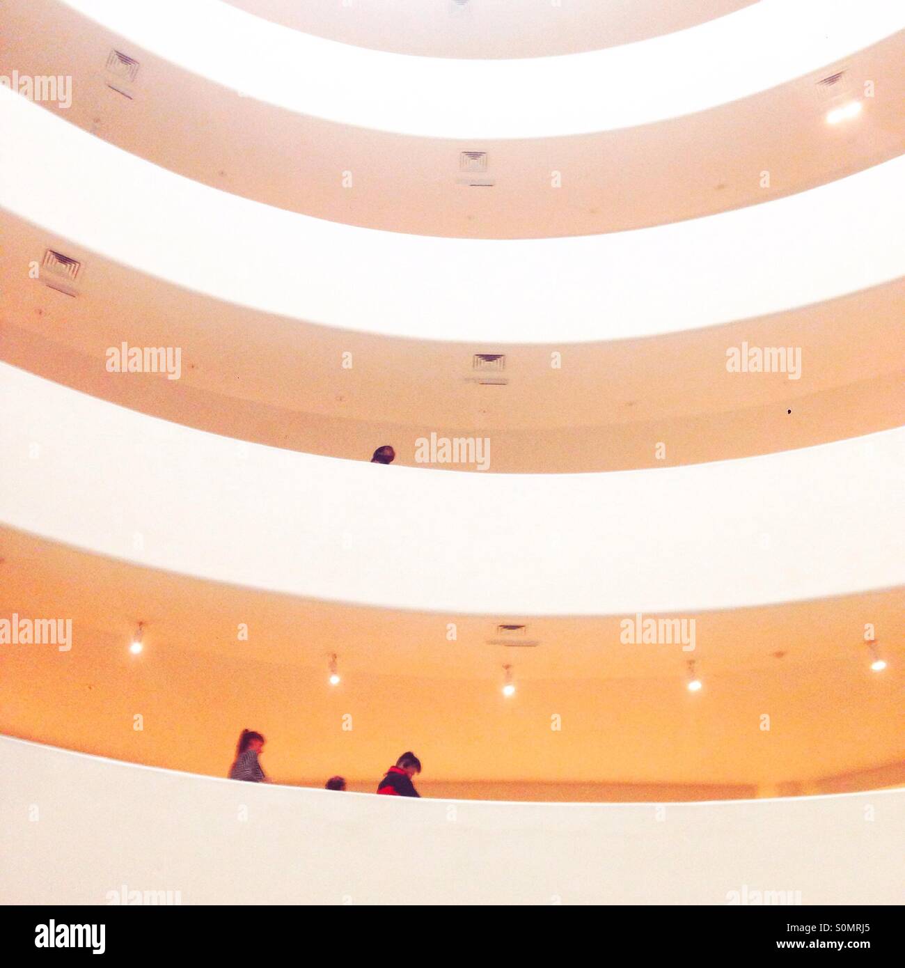 Intérieur du Musée Guggenheim, Manhattan, New York City, États-Unis d'Amérique. Banque D'Images