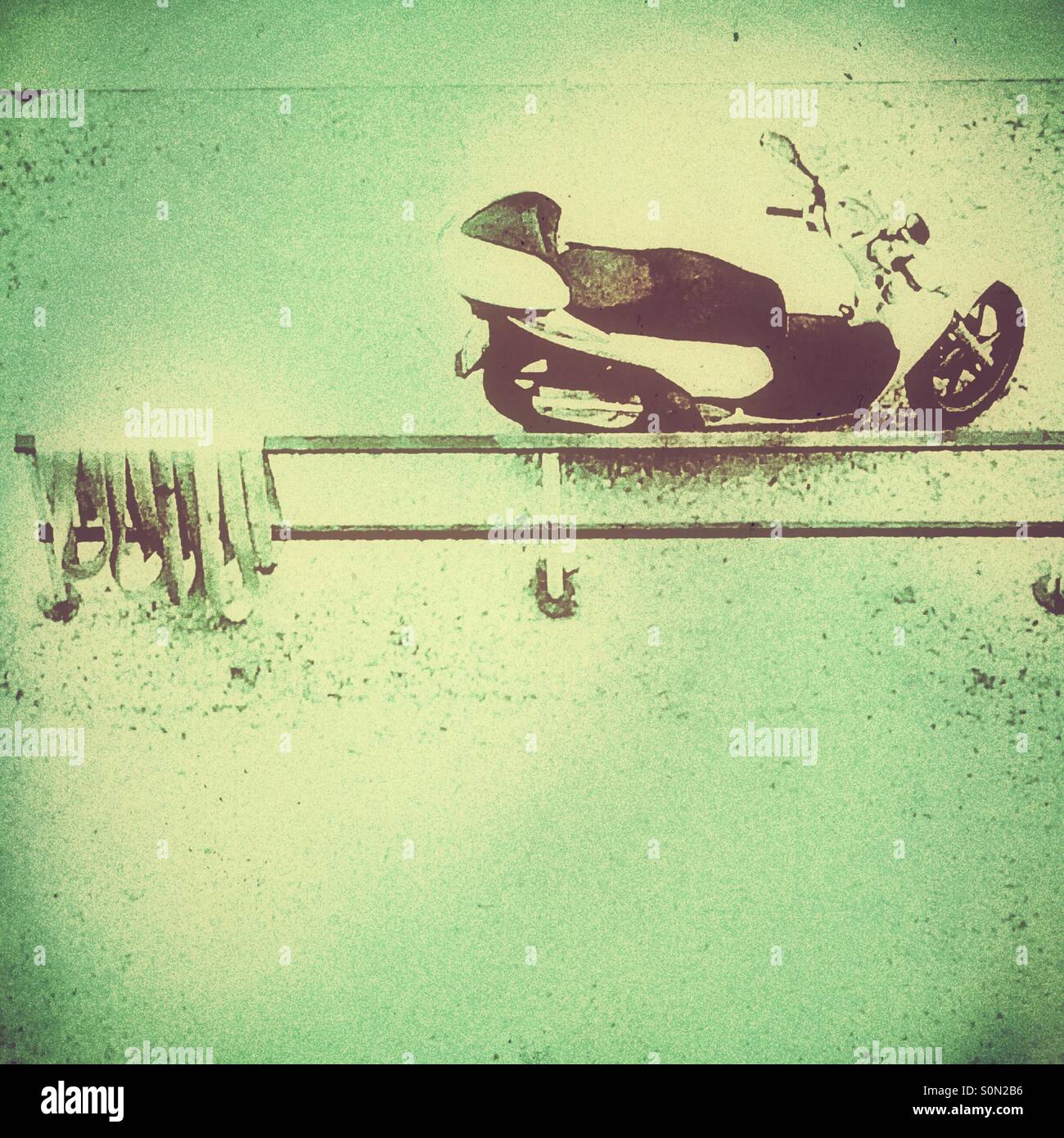 Garé - Image de stock capturée avec un smartphone