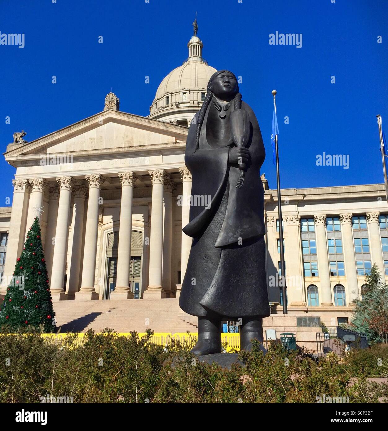 Native American statue femme à Washington Capitol building Banque D'Images